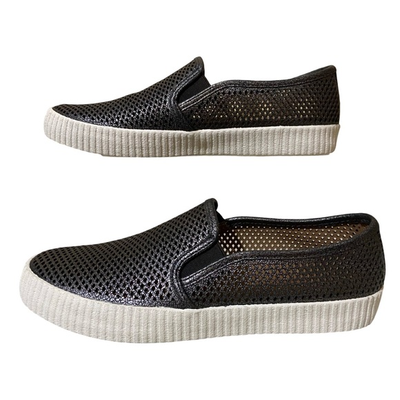 Frye Camille Metallic Perforated Slip On Casual Shoes — 3471118-PEW - Picture 6 of 9